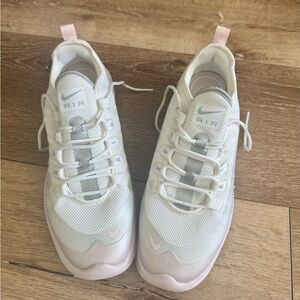 Nike Women's Cream and Pink Sneakers